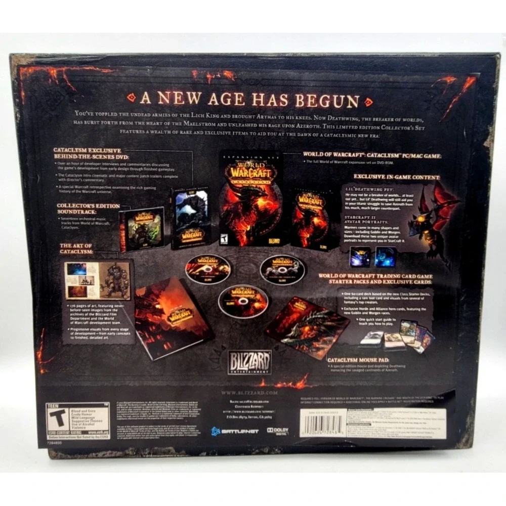 World of Warcraft: CATACLYSM Collector's Edition ‎ NEW